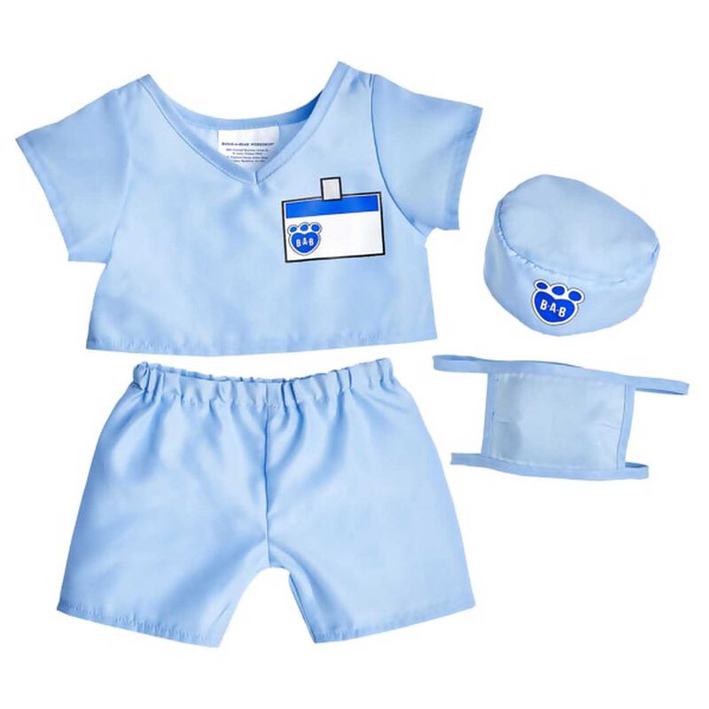 Build A Bear Outfit - Blue Scrubs image number 0