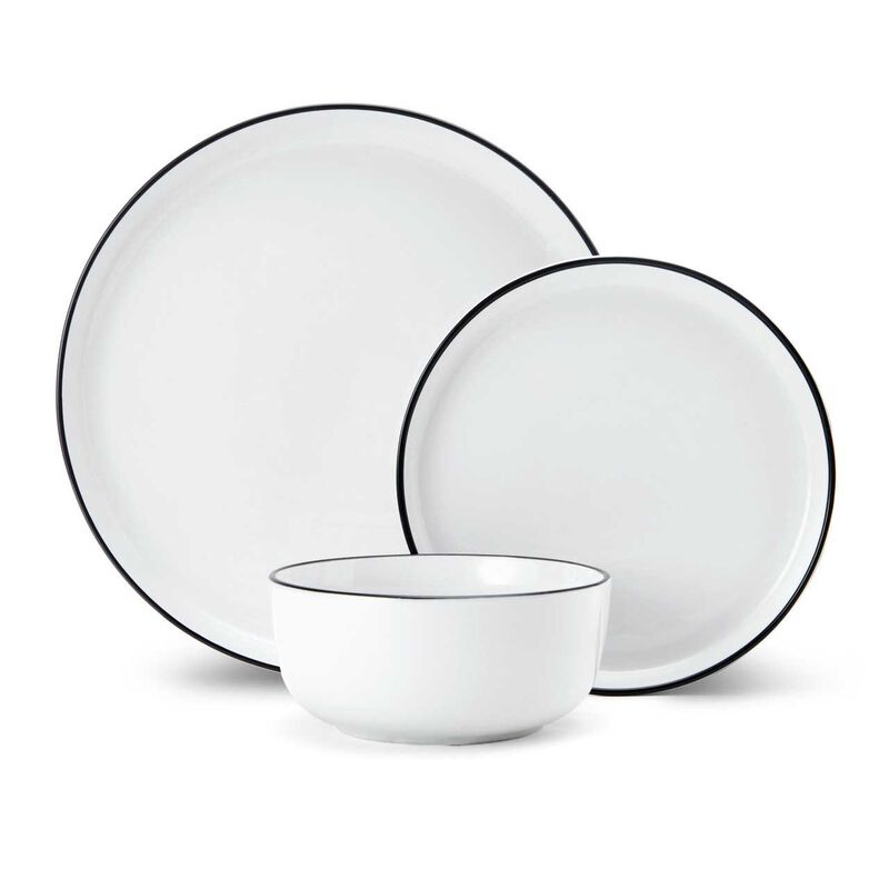 Mikasa Limestone Porcelain 12Pc Dinner Set - White image number 0