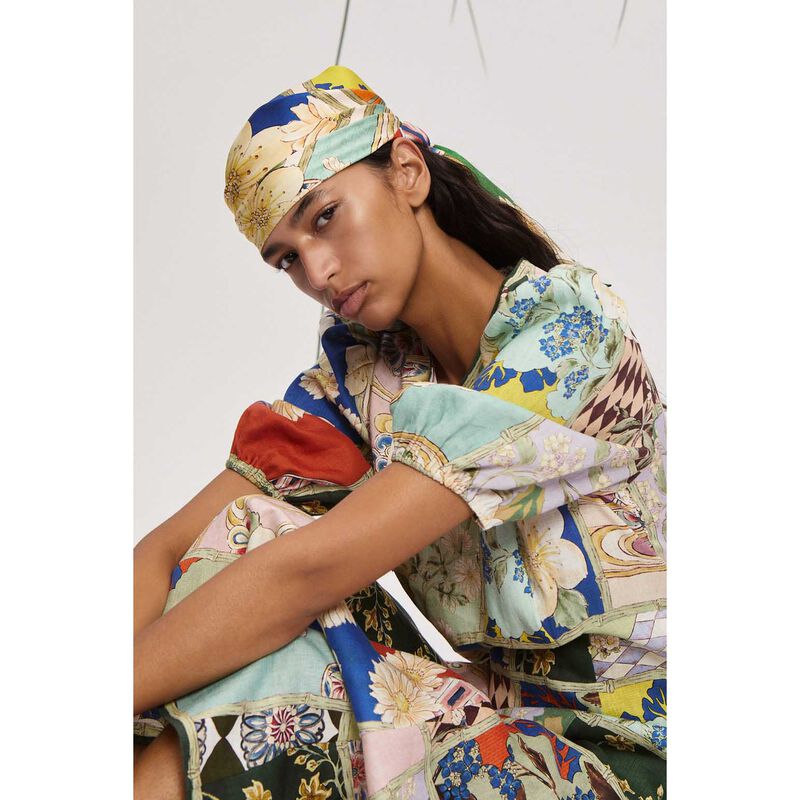 ALÉMAIS Bianca Silk Scarf image number 1