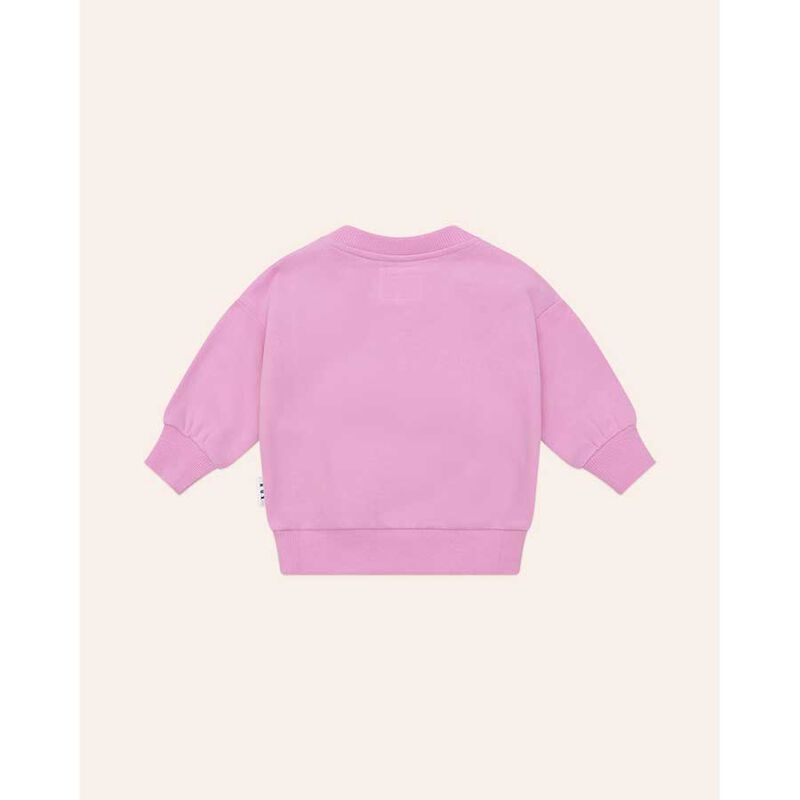 Huxbaby Fuschia Furry Huxbear Sweatshirt 3M-2Y image number 1