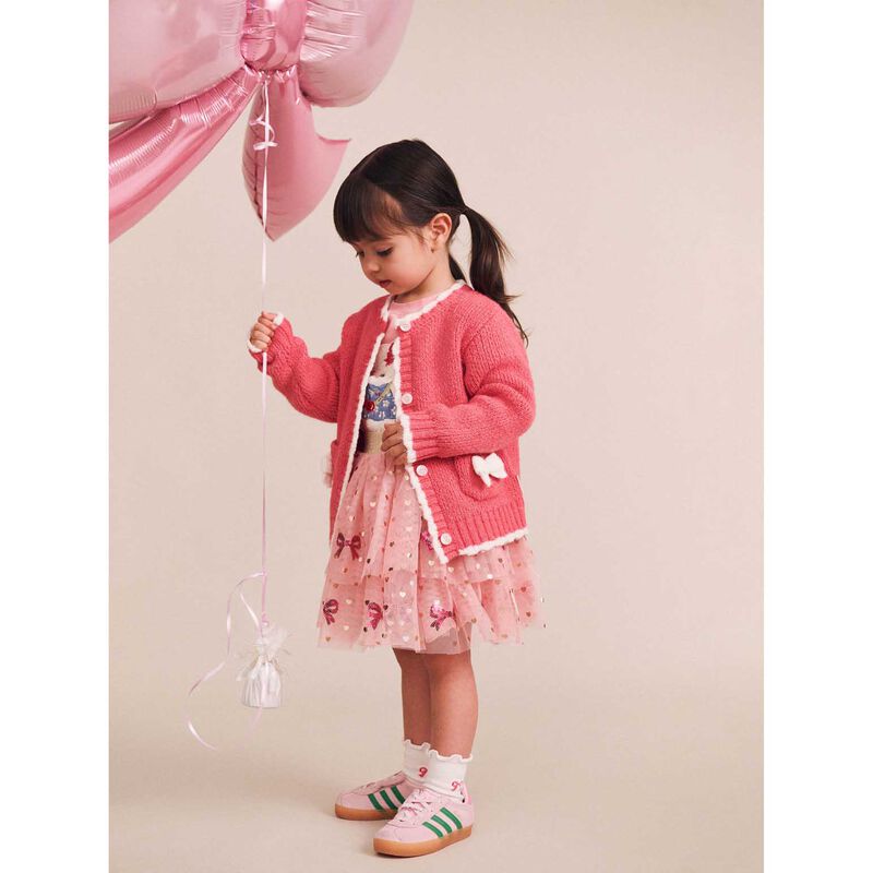 Huxbaby Crochet Bow Cardi 6M-2Y image number 3