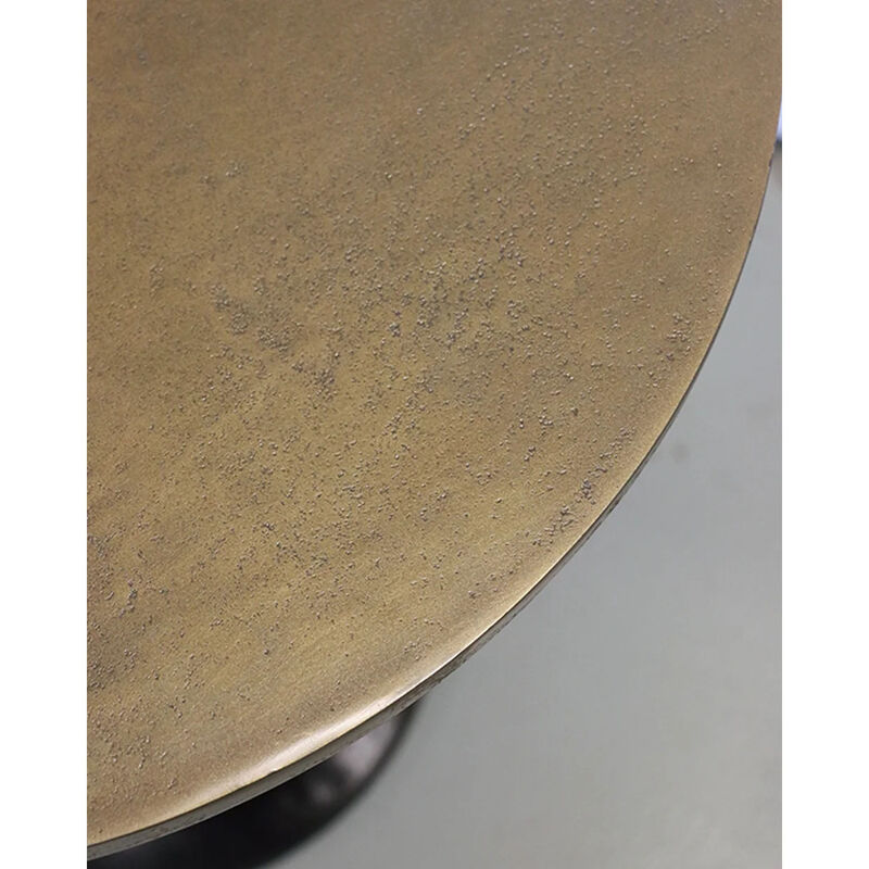 CC Interiors Casablanca Tulip Table in Antique Brass Finish with Dark Bronz image number 1