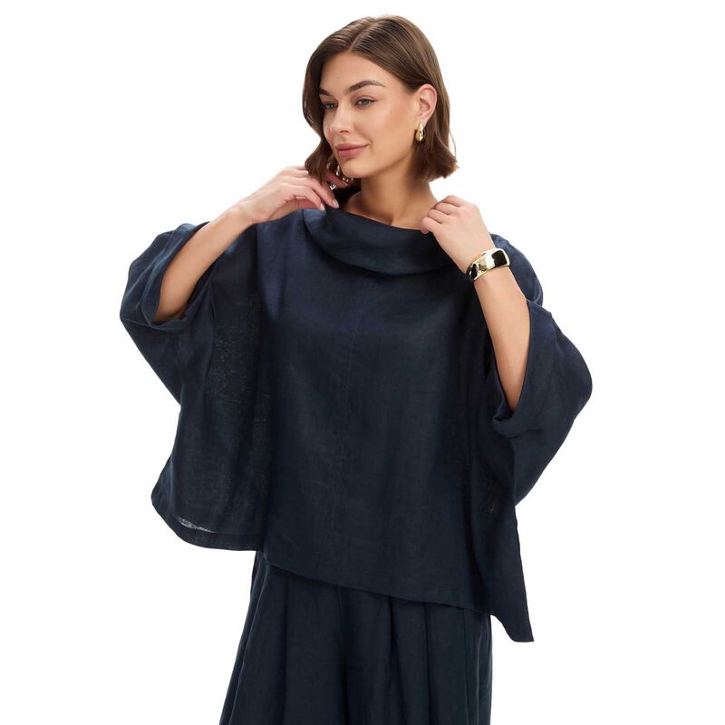 TIRELLI Funnel Neck Boxy Top image number 8