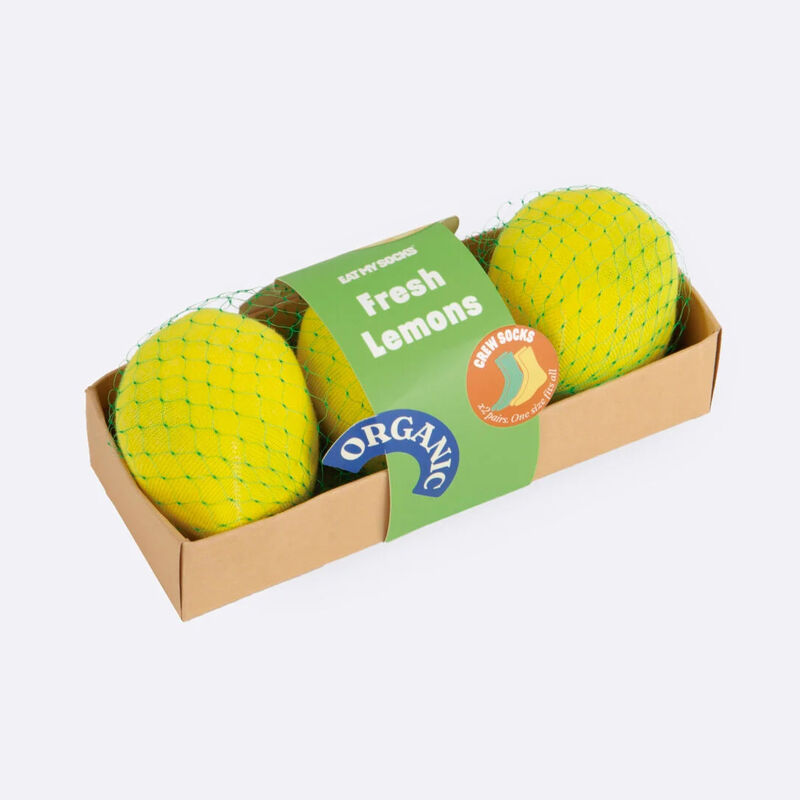 Eat My Socks Fresh Lemons Socks 2 Pairs image number 2