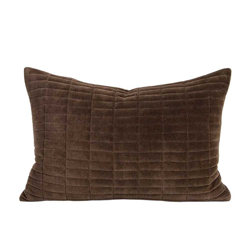 Baya Turner Cushion With Feather Inner 40x60cm - Chocolate image number 0