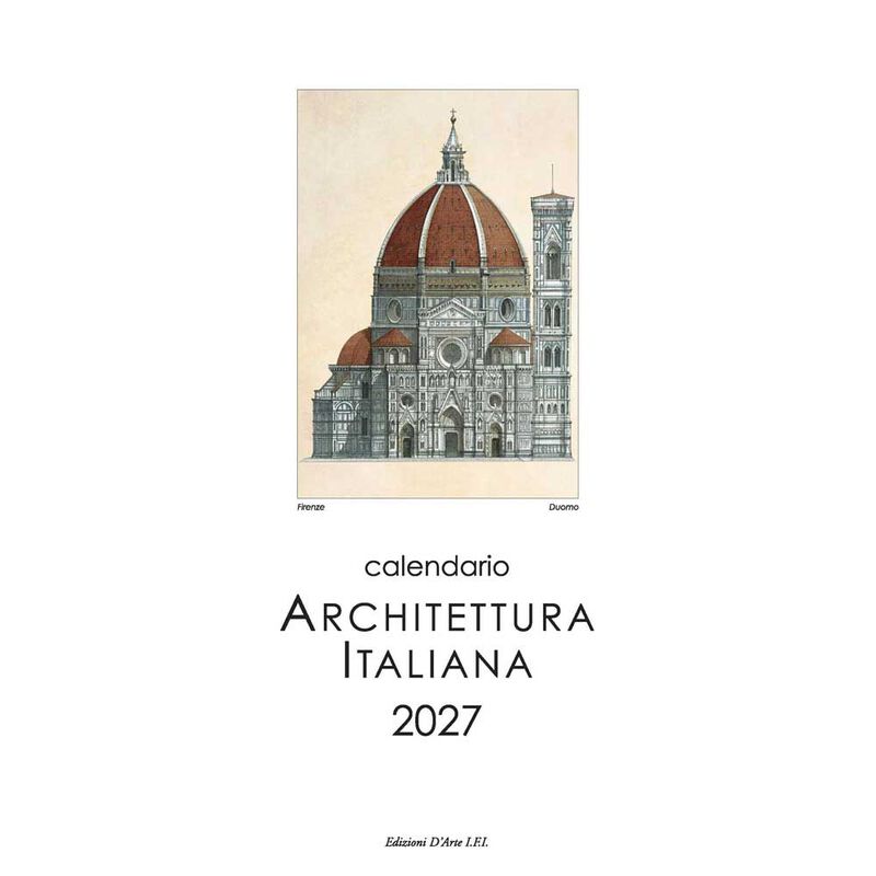 Istituto Fotocromo Architettura Italiana Slim Art Calendar 2027 image number 0