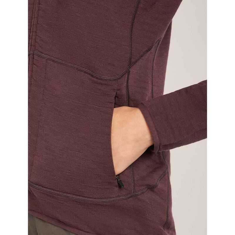 Icebreaker W Merino 400 RealFleece Descender LS Zip image number 2