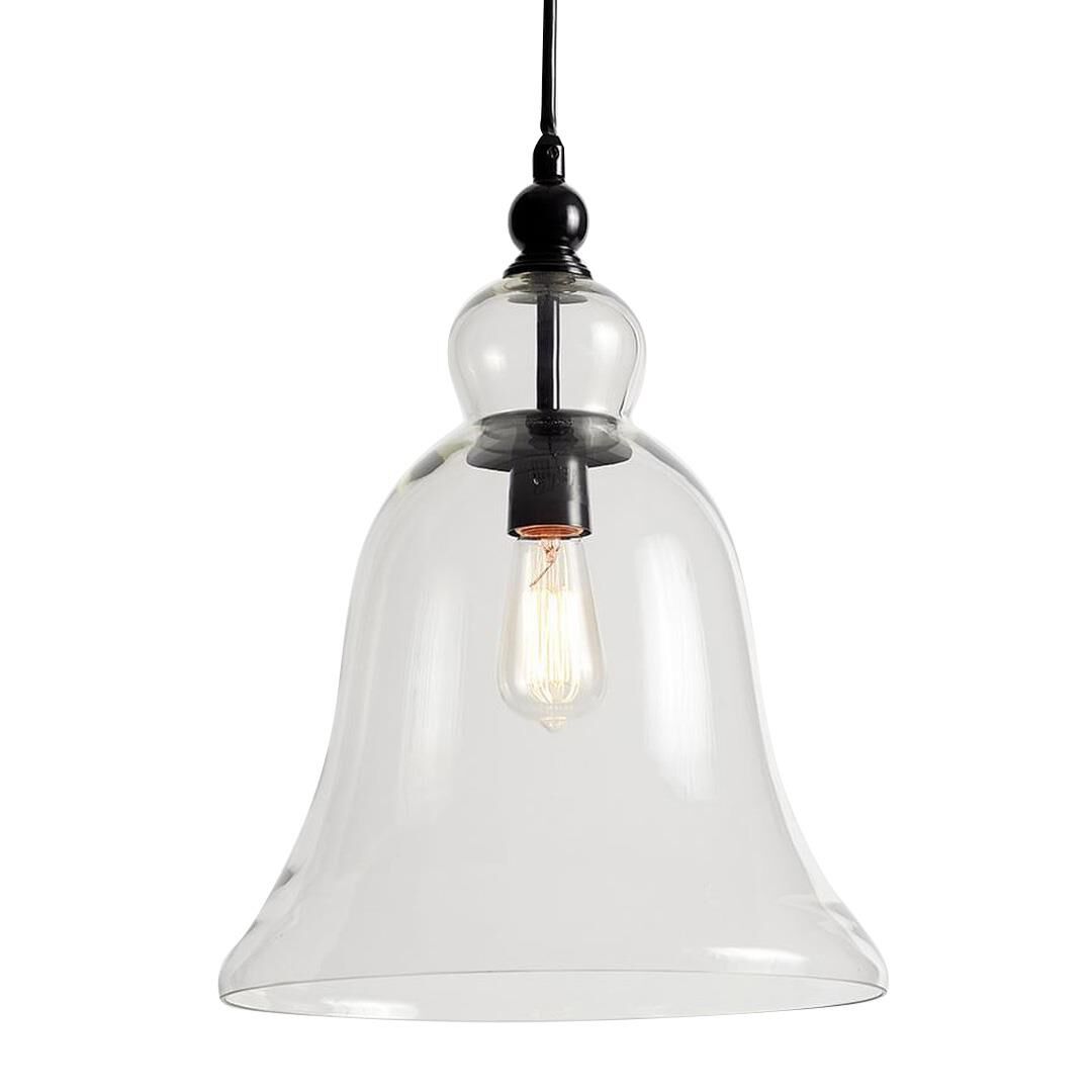 Pottery barn rustic glass pendant discount