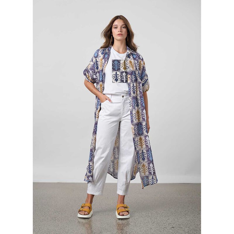 Madly Sweetly Quartet Shirt Dress image number 1