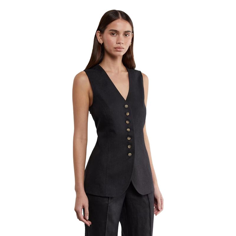 JAG Kayla Linen Vest image number 0