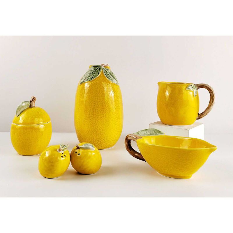 Urban Products Lemon Jar Yellow 12.5cm image number 1