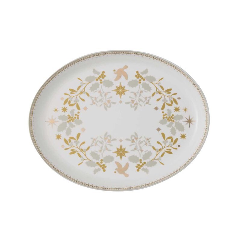Maxwell & Williams White Christmas Oval Platter 25.5X20cm Gift Boxed image number 0