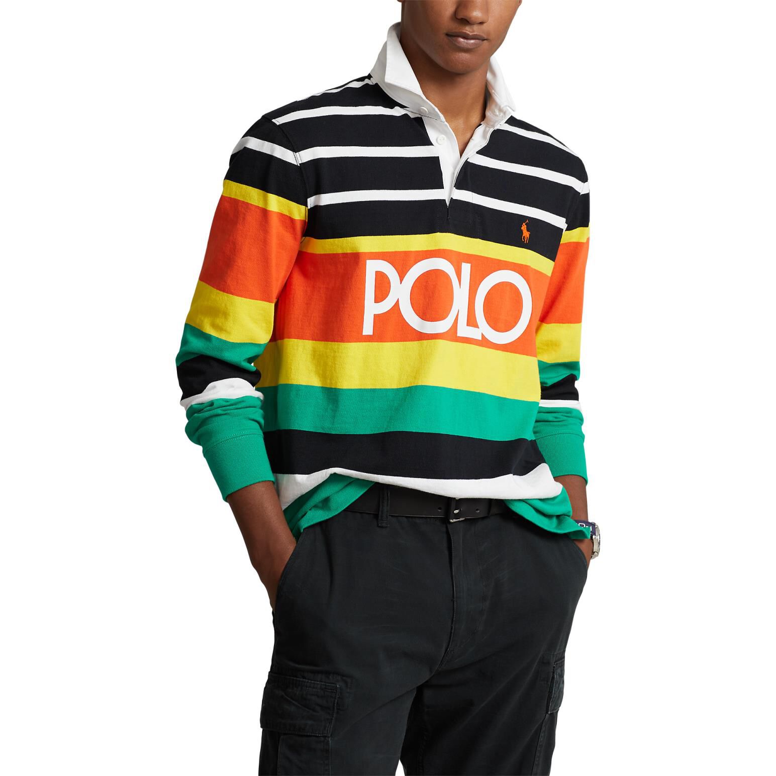 Polo Ralph Lauren Classic Fit Logo Jersey Rugby Shirt Ballantynes Department Store