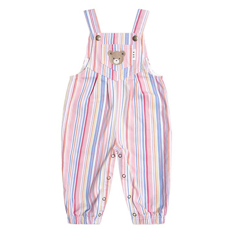 Huxbaby Pastel Stripe Overalls image number 0
