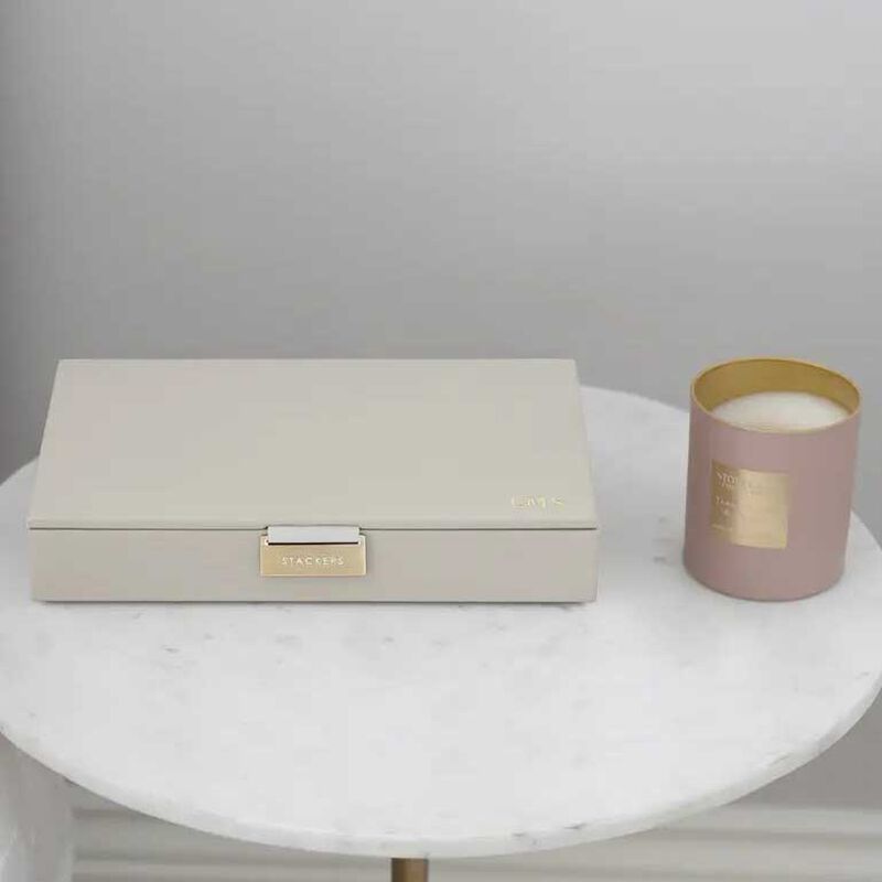 Stackers Classic Jewellery Box Lidded - Oatmeal image number 2