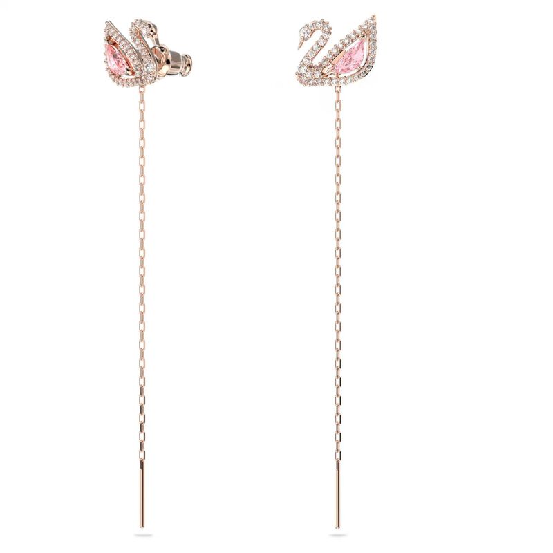 Swarovski Swan Drop Earrings image number 2