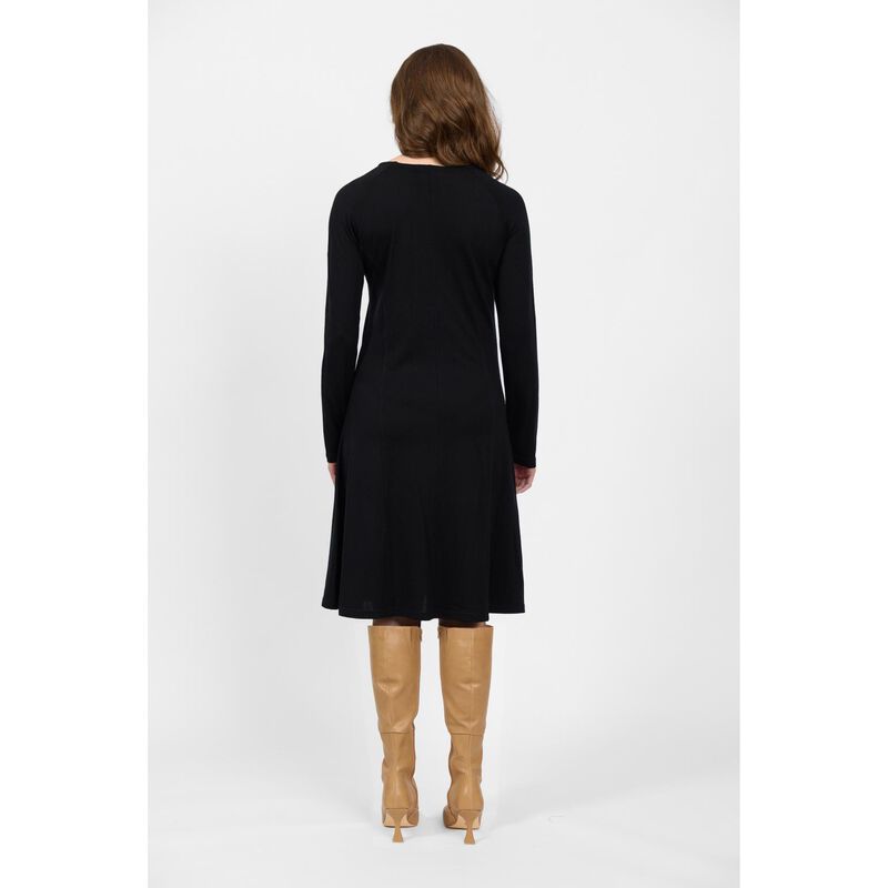 Vassalli 100% Merino Long Sleeve Swing Dress image number 1