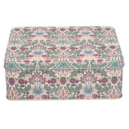 Arts & Crafts Deep Rectangular Tin Cream 195x154x75mm