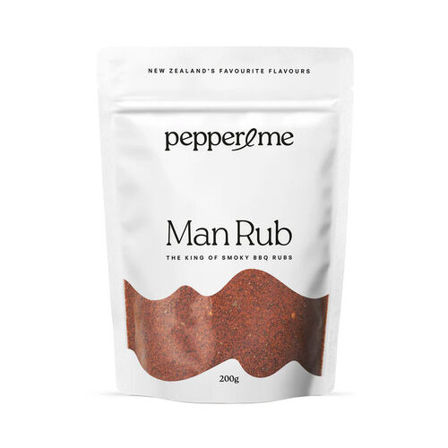 Pepper & Me Man Rub The King of Smoky BBQ Rubs Bag 200g