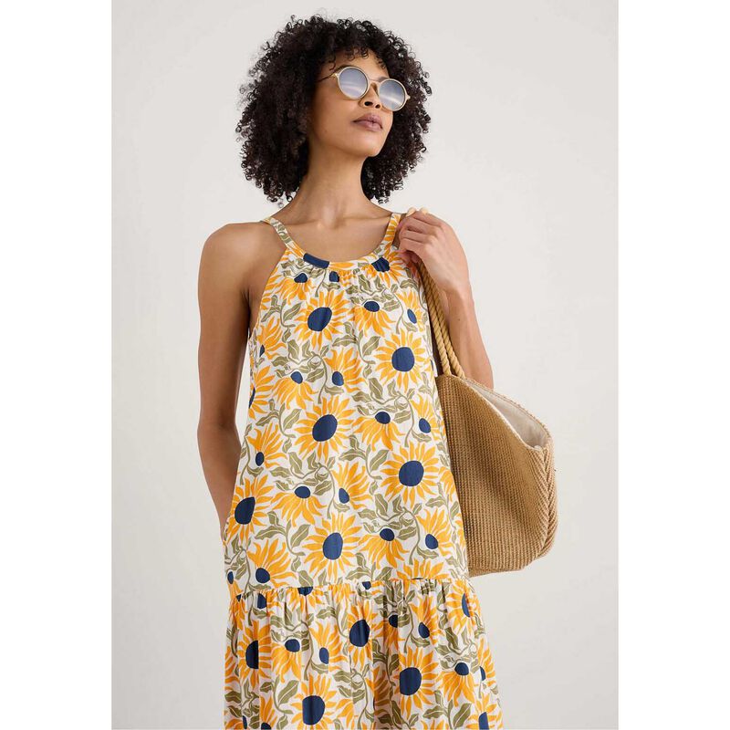 Seasalt Cornwall Alba Dress Bold Sunflower Daylily image number 3