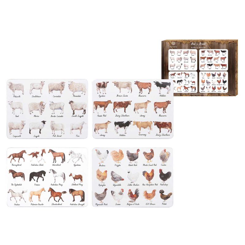 Ashdene Best In Breed 4Pk Assorted Placemat image number 1