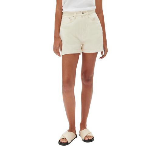 Assembly Label Boxy Denim Short Ecru