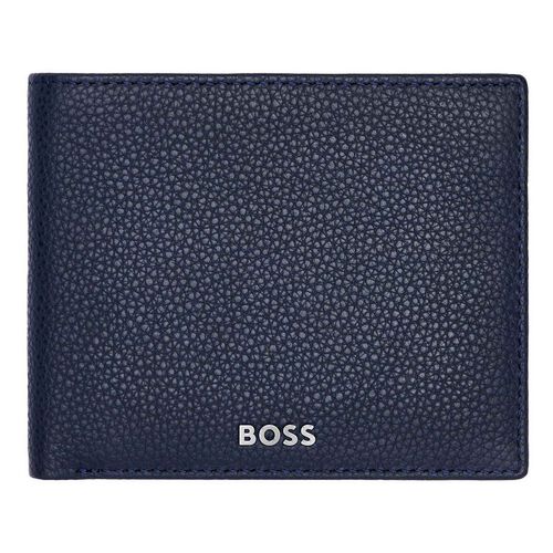 Hugo Boss Leather Wallet Classic Grained Navy