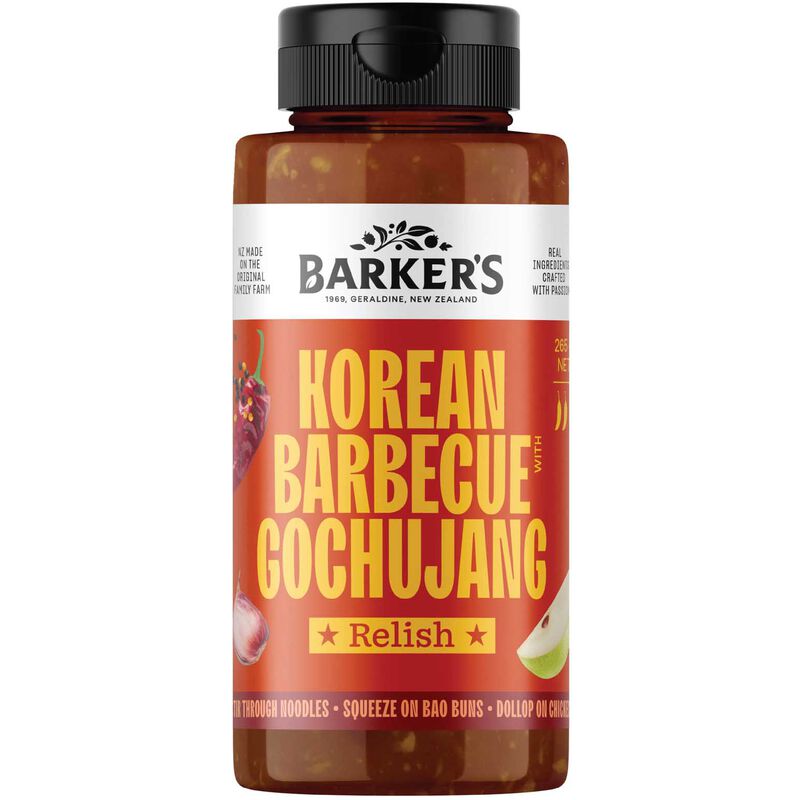 Barker's Korean Barbecue with Gochujang Squeezy Relish 265g image number 0