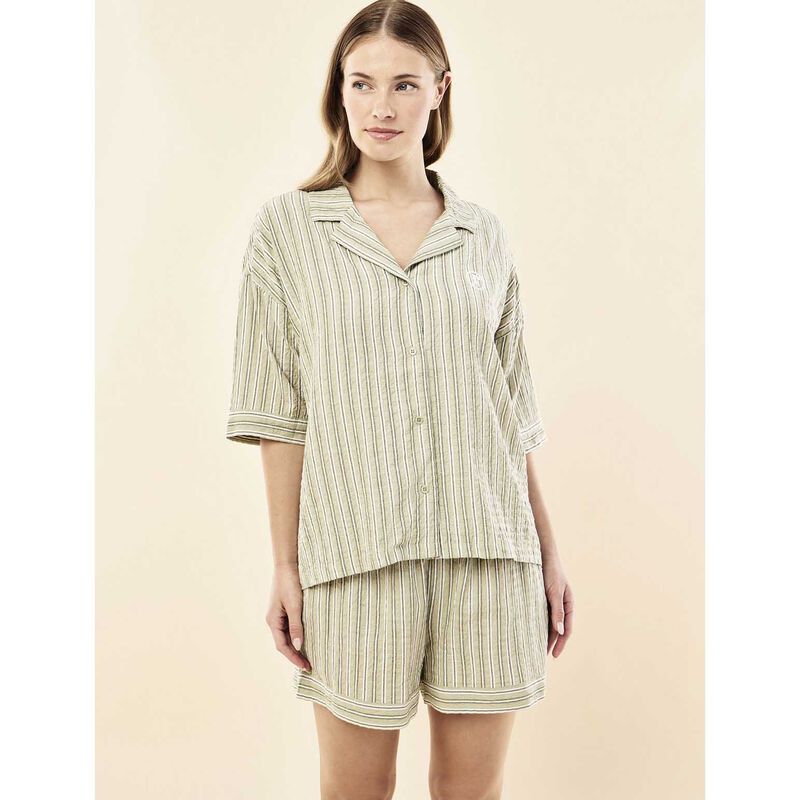Papinelle Karen Walker Seersucker Stripe Boxer Pj image number 2