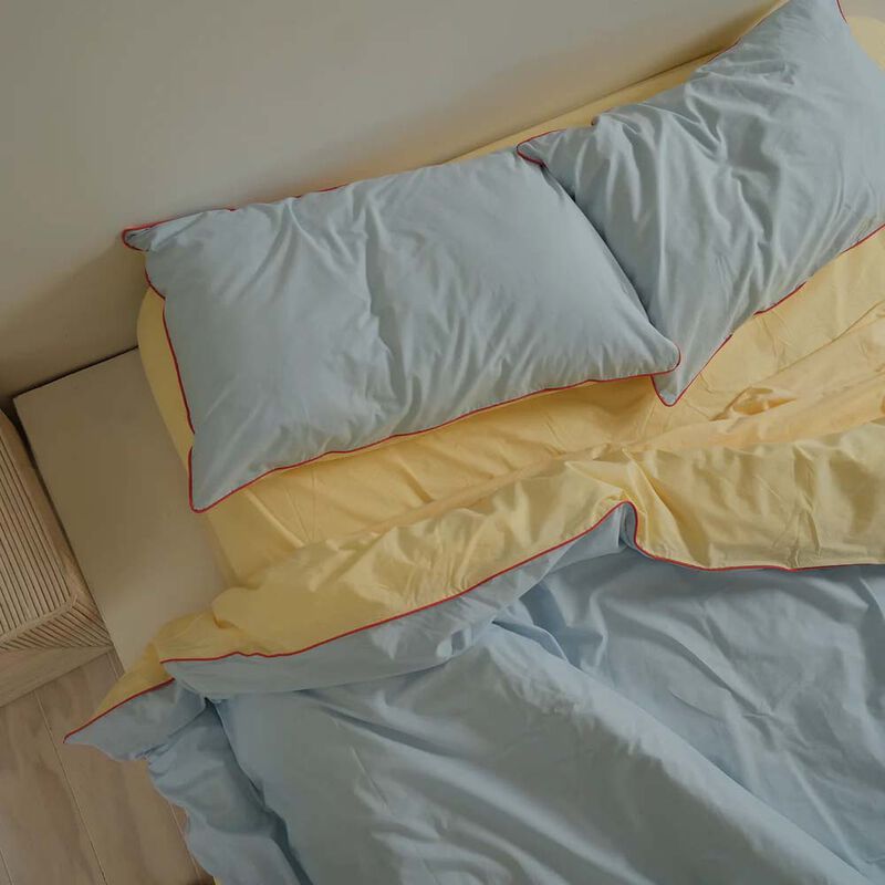 Home Lab 100% Stonewashed Cotton Reversible Duvet Set image number 3