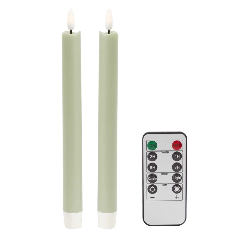 Addison Ross LED Candle 23cm -  Sage image number 0