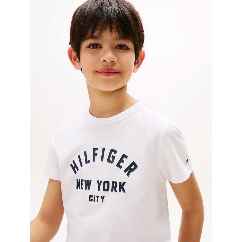 Tommy Hilfiger Curved Hilfiger Graphic Tee SS 8-10Y image number 2