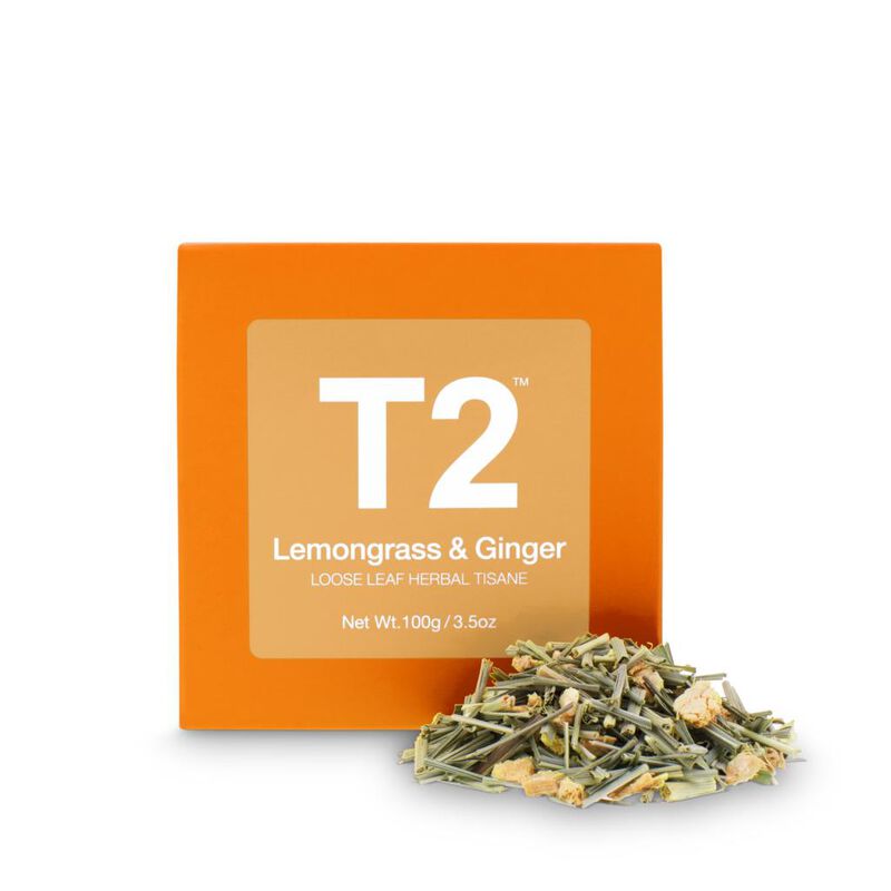 T2 Lemongrass & Ginger Loose Leaf Cube 100g image number 0