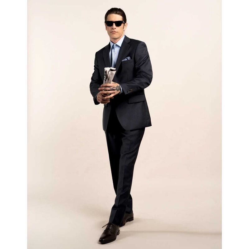 Rembrandt Cooper Navy Stripe Jacket image number 3