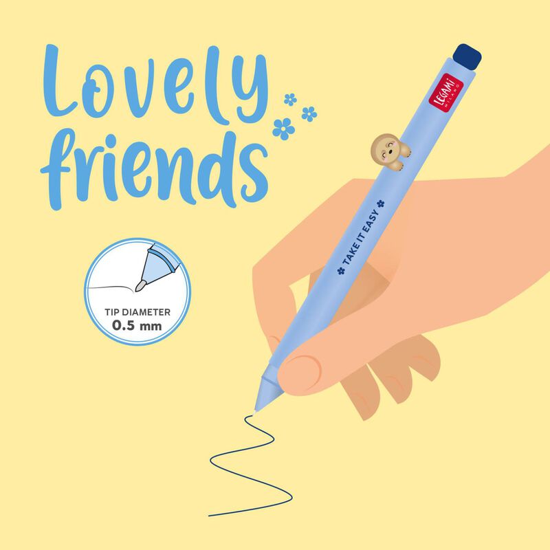 Legami Lovely Friends Gel Pen - Sloth image number 2