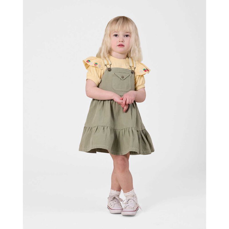 Goldie + Ace Flounce Shoulder Strawberry Top 1-2Y image number 2