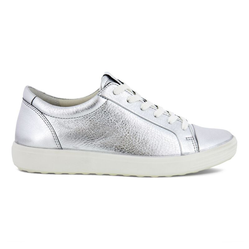 Ecco Soft 7 W Pure Silver Lace Up image number 3