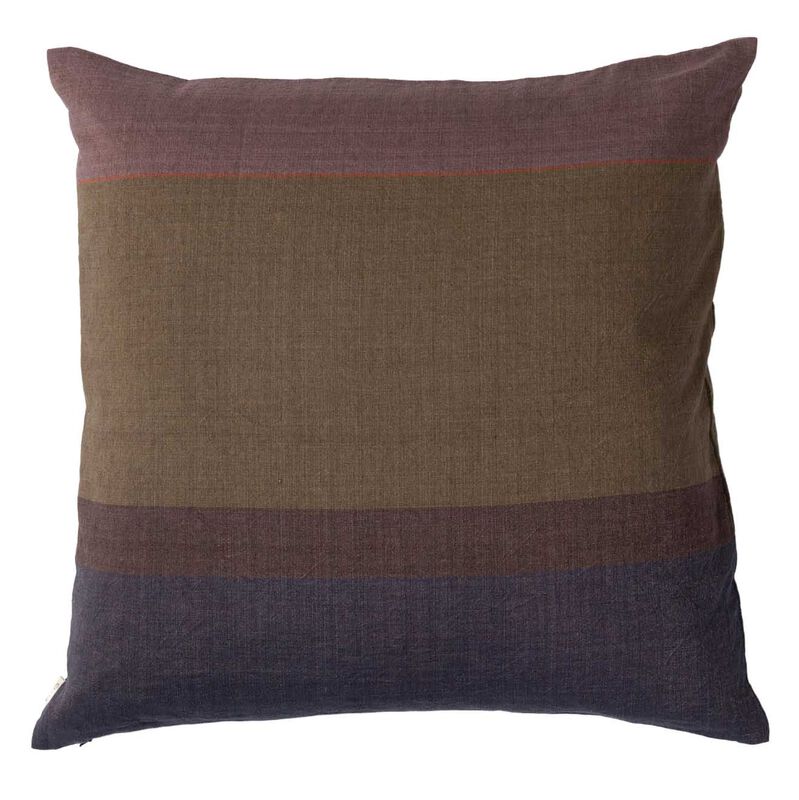 Citt&agrave; Obi Euro Cushion Cover Ivy/Blue Black 65x65cm image number 0