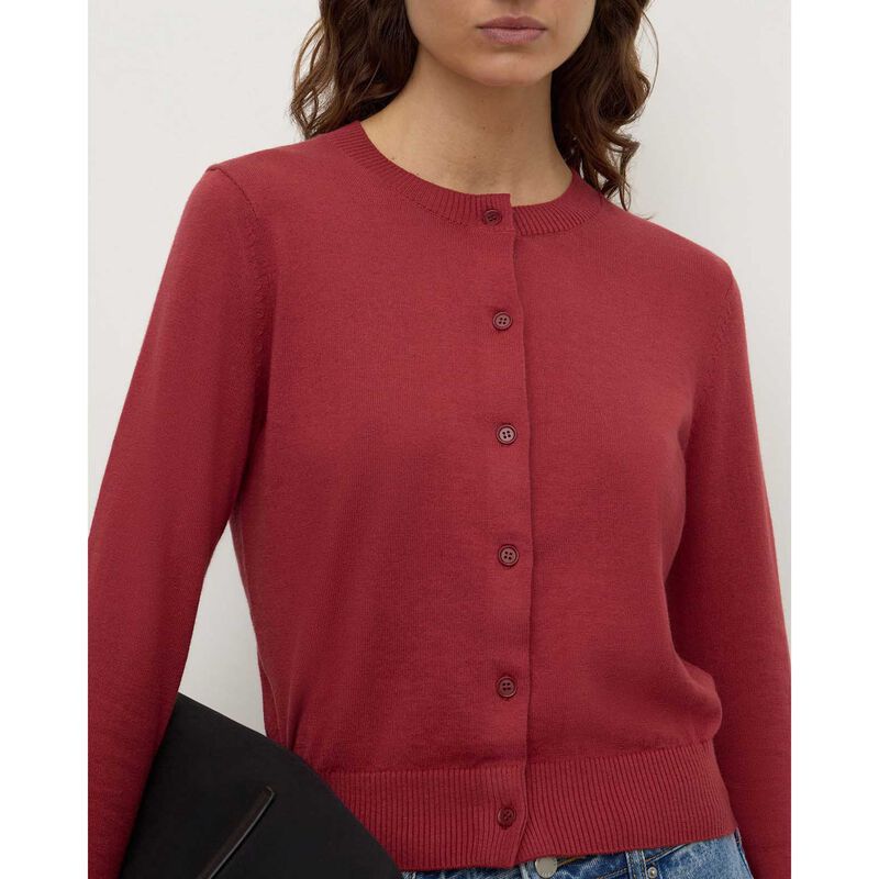Assembly Label Orina Cotton Cashmere Cardigan Raisin image number 2