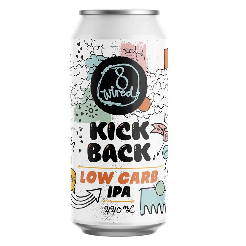 8 Wired Kick Back Low Carb IPA 5.2% 440ml image number 0