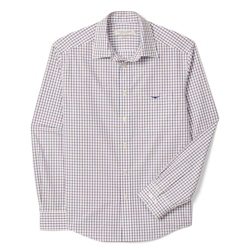 R.M. Williams Newland Poplin Check Shirt image number 2