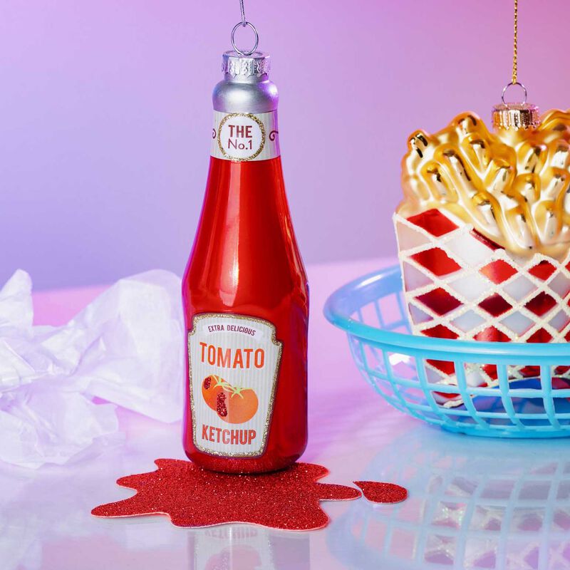 Sass & Belle Ketchup Bottle Shaped Bauble image number 1