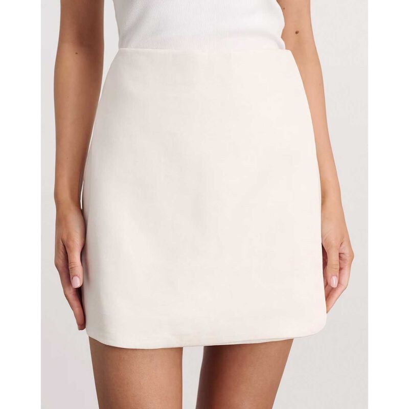 JAG Stella Linen Wrap Mini Skirt image number 10