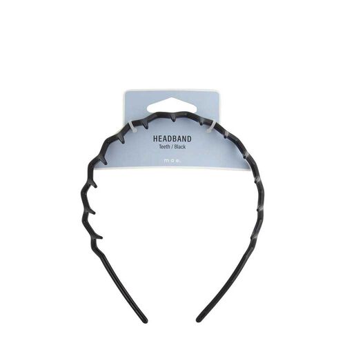 Mae Headband Teeth Satin Black