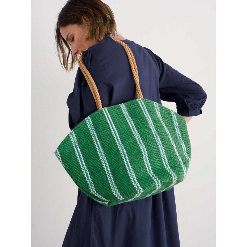 Seasalt Cornwall Alkanet Bag Pivot Stripes Island image number 1