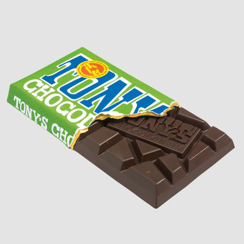 Tony's Chocolonely Dark Chocolate Almond Sea Salt 51% Bar 180g image number 1
