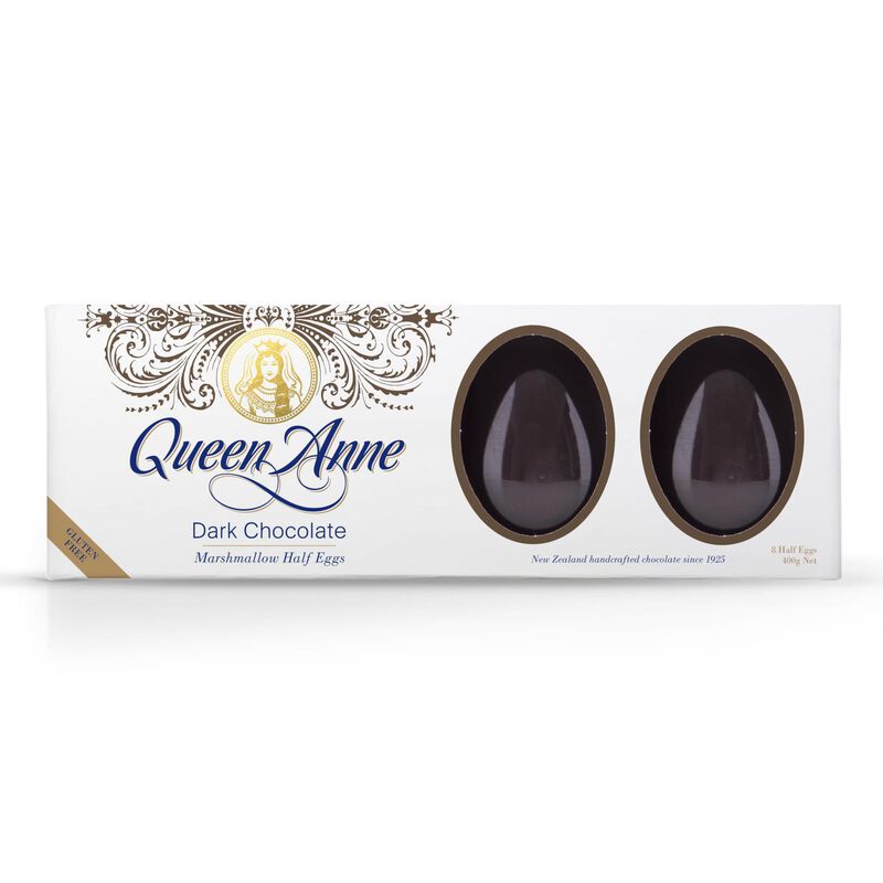 Queen Anne Dark Chocolate Marshmallow Easter Eggs 400g image number 0