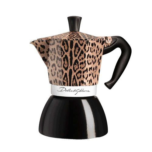 Bialetti x Dolce & Gabbana Moka Induction 6 Cup Leopardo