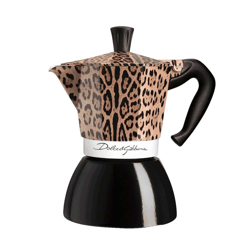 Bialetti x Dolce & Gabbana Moka Induction 6 Cup Leopardo image number 0