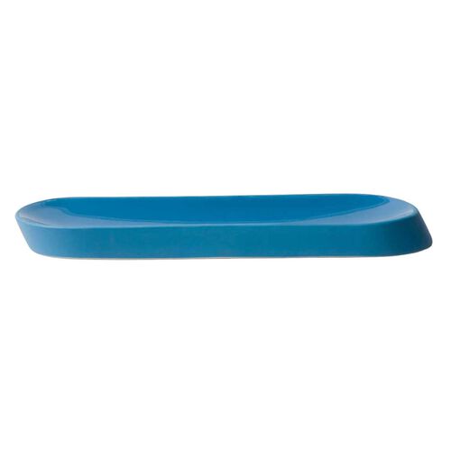 Citt&agrave; Oblique Tray Azure Blue M 26x8x2cmh